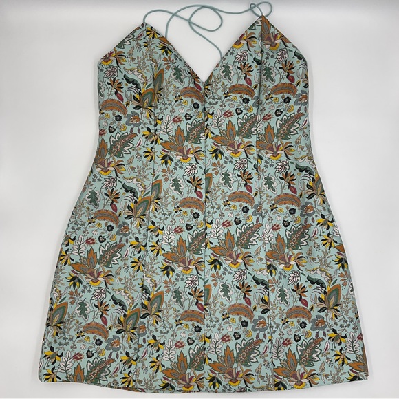 Alice + Olivia NWT RARE Tayla Jacquard Paisley Mini Lantern Dress Women’s 14 - Picture 6 of 16